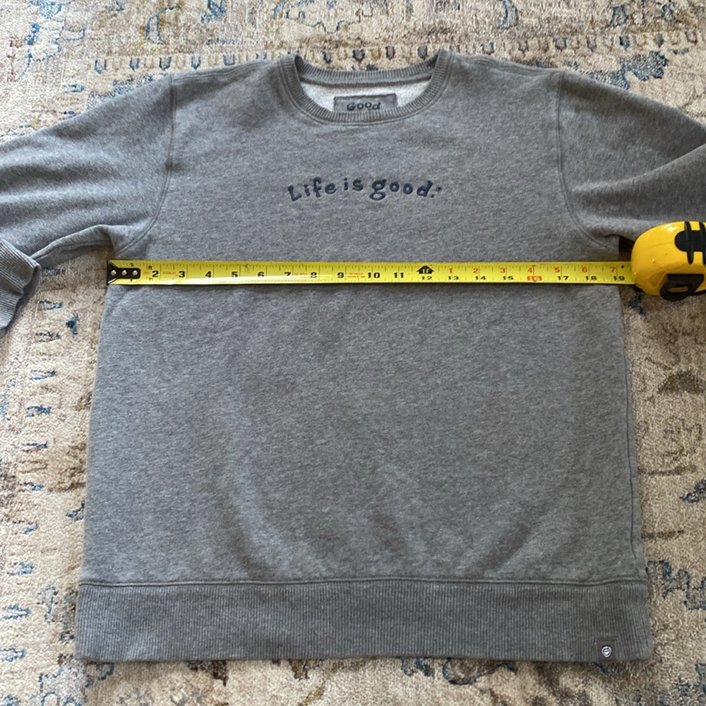 EUC LIFE IS GOOD CREWNECK SWEATSHIRT - Picture 2 of 9